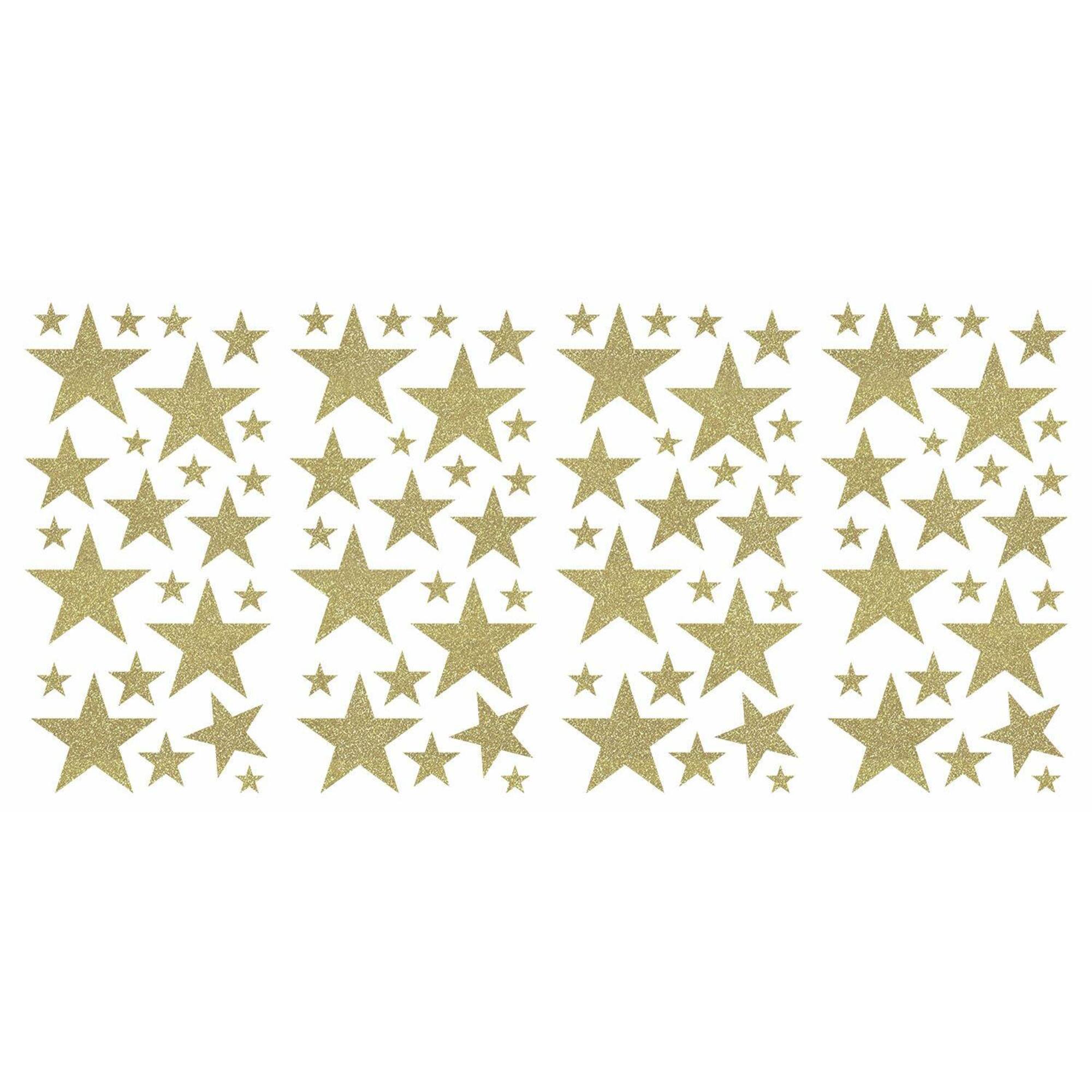 RoomMates Glitter Twinkle Stars Peel & Stick Wall Decals